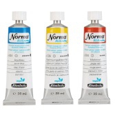 Schmincke : Norma Blue : Water Mixable Oil : 35ml : Titanium White