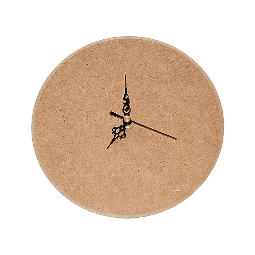 Small round mdf clock