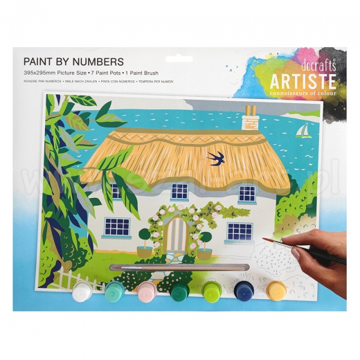 Artiste duży zestaw do malowania po numerach - wiejski domek