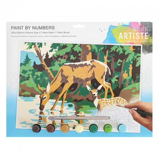 Artiste a large set to paint by numbers - deer