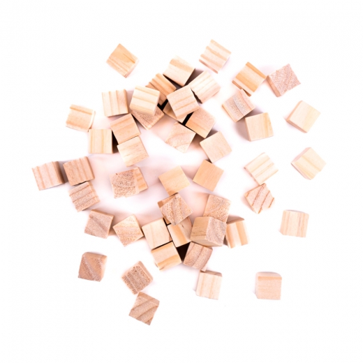 DP Craft wooden cubes 15x15mm 49 pieces