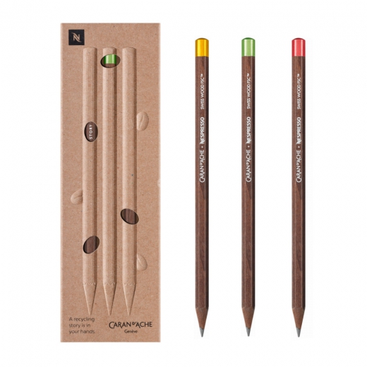 Caran dAche nespresso set of 3 graphite pencils