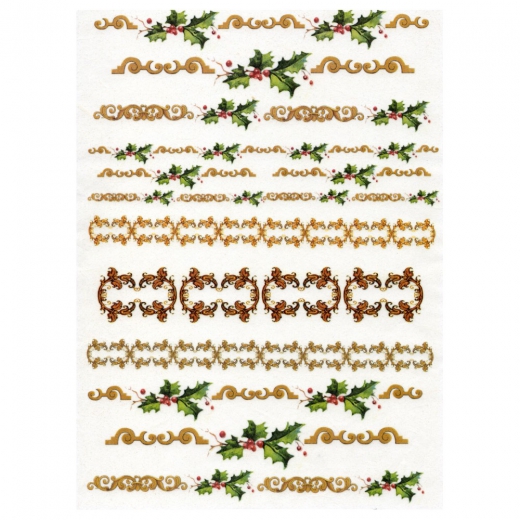 Rice decoupage paper Christmas decorations A4 ITD R238
