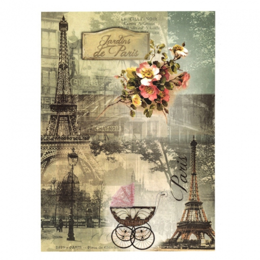 Rice decoupage paper A4 ITD R497