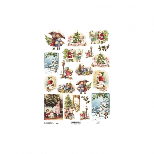 Rice decoupage paper A4 ITD R602