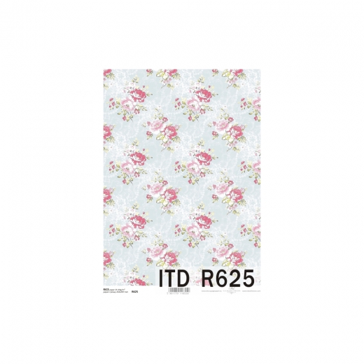 Papier ryżowy do decoupage A4 ITD R625 róże
