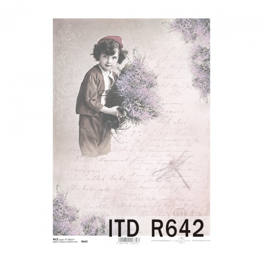 Rice decoupage paper A4 ITD R642