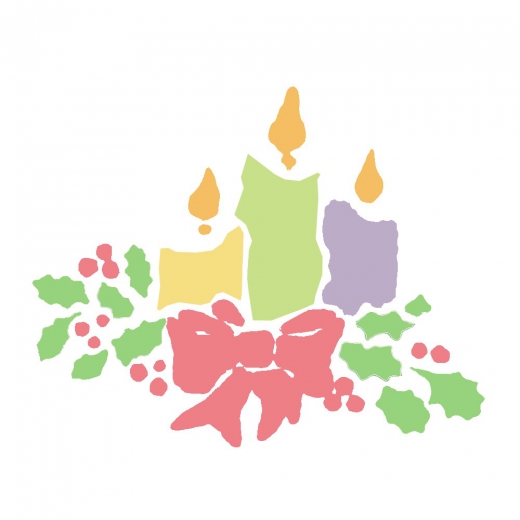 Christmas template - candles