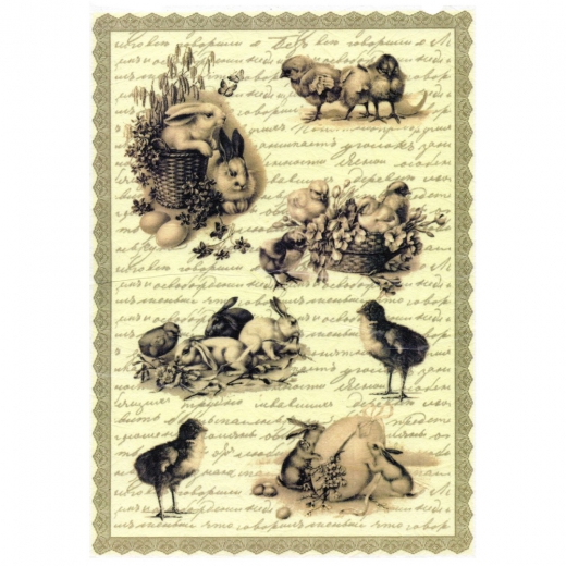 Rice decoupage paper A4 ITD R267