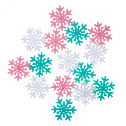 DP Craft felt snowflakes pastel 15 pcs