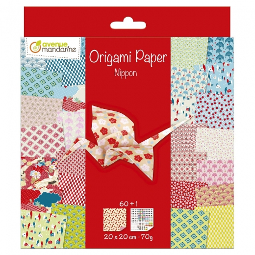 Avenue mandarine nippon papier do origami 20x20 60k 70g