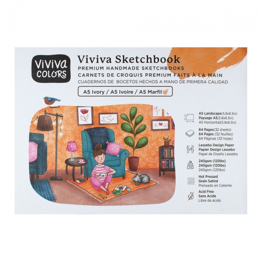 Sketchbook Viviva Colors ivory 240g 32sheets