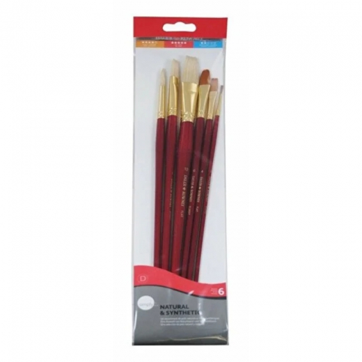 Daler Rowney Simply Natural Synthetic Brush Set of 6