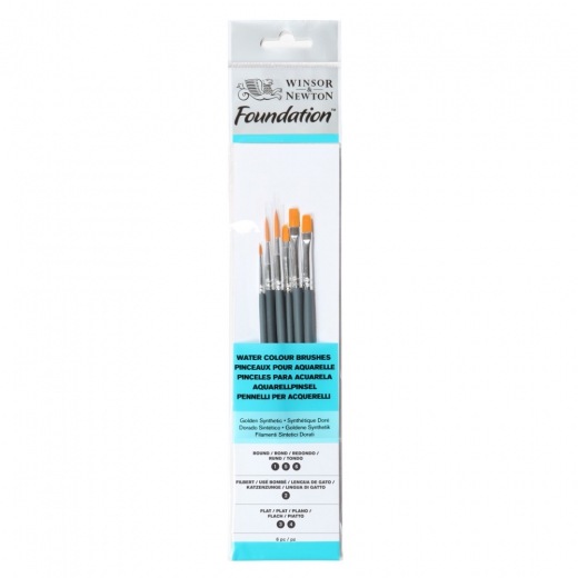 Winsor&Newton set 6 sythetic watercolors brushes
