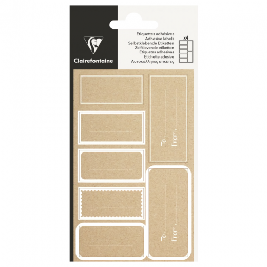 Clairefontaine adhesive labels white frames