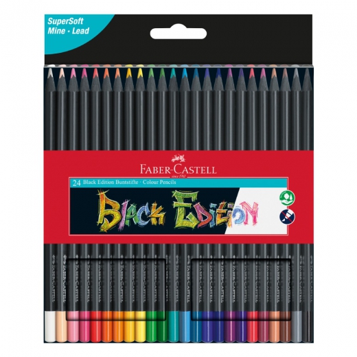 Faber-Castell black edition set of 24 crayons