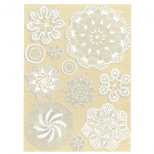 Rice decoupage paper lace A4 ITD R548