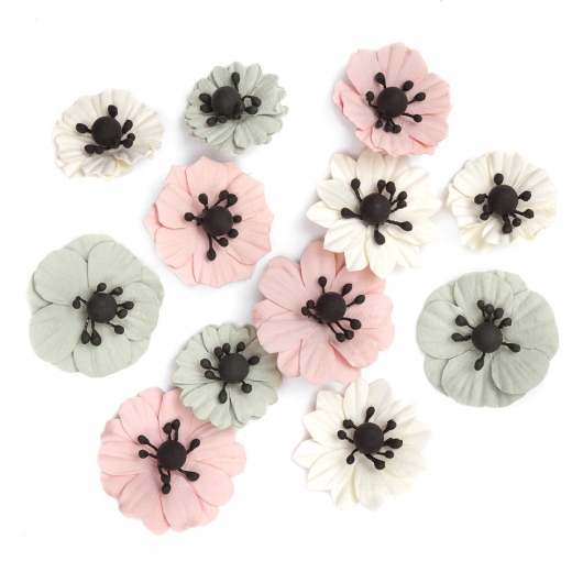 DP Craft paper windflower cream and nude 12 pcs