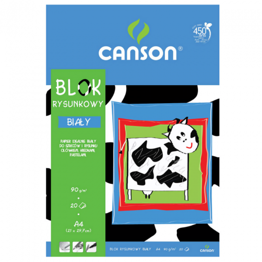 Blok Canson rysunkowy 90g 20ark