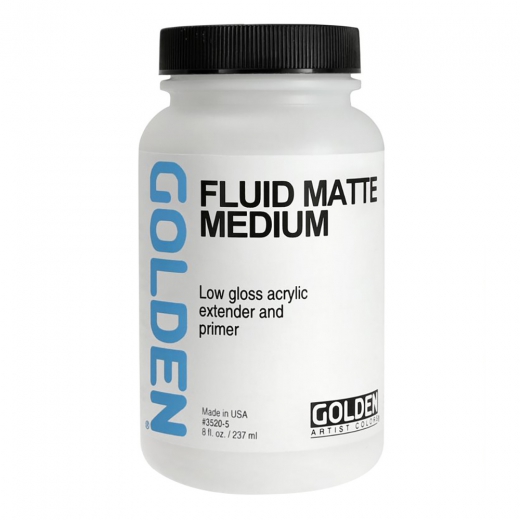 Golden fluid matte medium 237ml