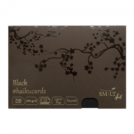 Haiku SM-LT black kartki w pudełku 300g 12ark 14.8x21cm