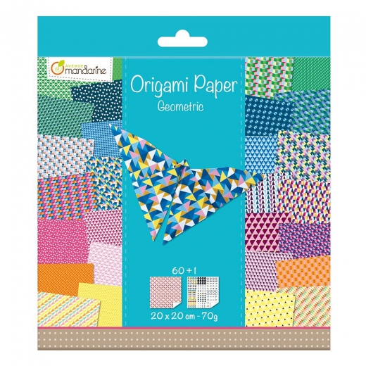 Avenue mandarine origami geometric 20x20 70g 60 sheets