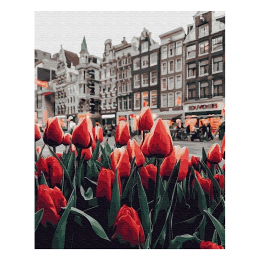 Brushme painting by numbers  40x50cm Amsterdams tulips