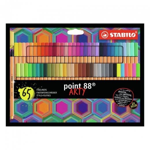 Stabilo point 88 arty set of fineliners 65 colors
