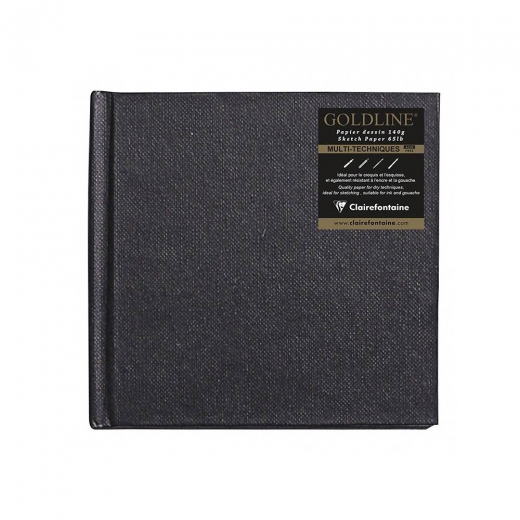 Clairefontaine goldline sketchbook white sheets 10 x 10 cm 140g 64 sheets