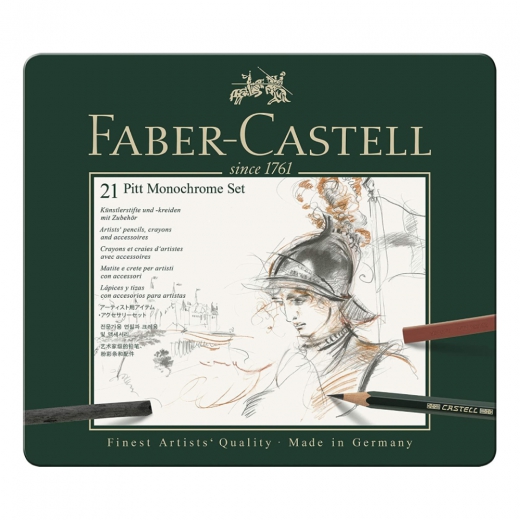Faber-Castell pitt monochrome set of 21 pcs