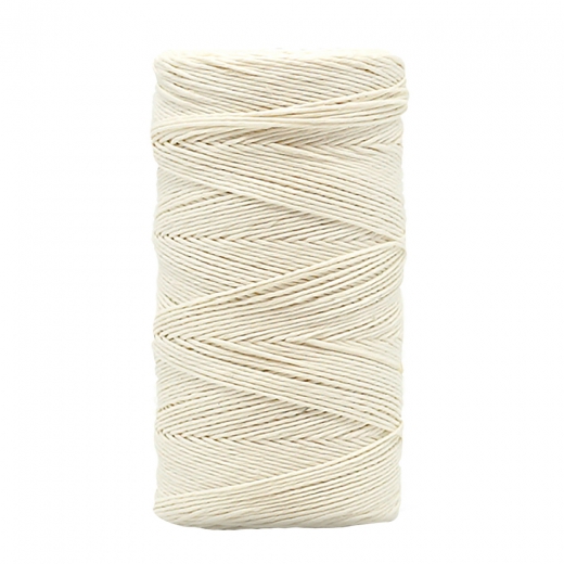Dp Craft twine linen thread white glossy 100g