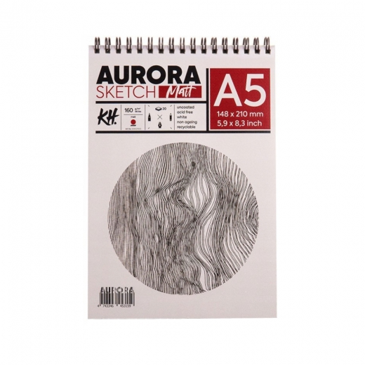 Aurora sketch matt gładki blok 160g 20ark na spirali