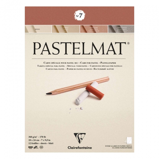 Clairefontaine Pastel Block 360g 12 sheets