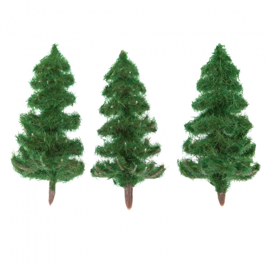 DpCraft decorative christmas trees green 6cm 3pcs