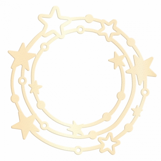 DP Craft wreath die cutter with stars 6.5 x 6.2 cm