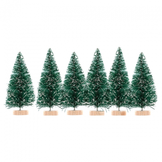 DP Craft decorative Christmas trees 5cm 6 pcs