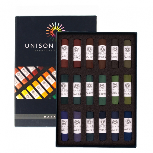 Unison Color dark 1 set of pastels 18pcs 740321