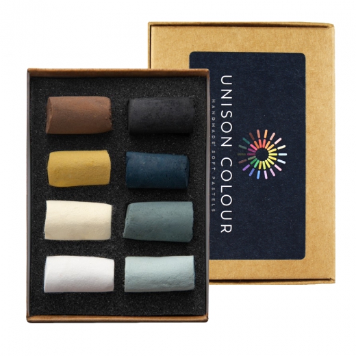 Unison Color drawing set of dry semi-pastel sticks 8 pcs