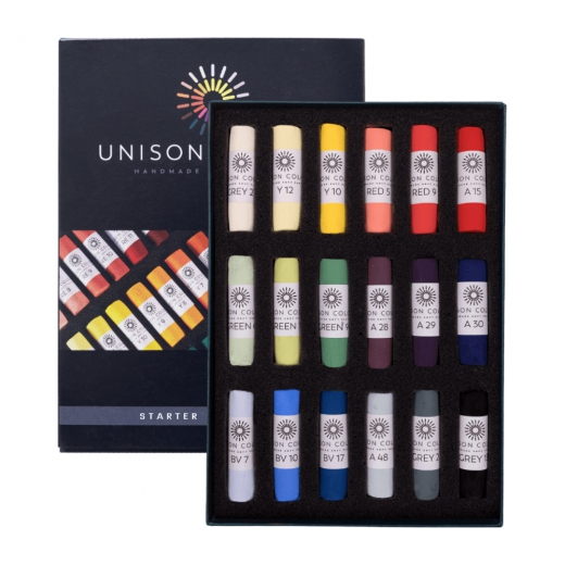 Unison Colour starter zestaw suchych pasteli w sztyfcie 18szt 740284