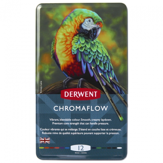 Derwent chromaflow set of crayons 12pcs