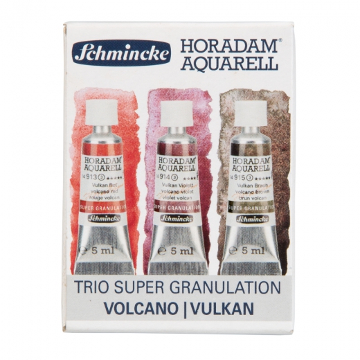 Schmincke horadam aquarell trio vulcano zestaw akwareli w tubie 3x5ml
