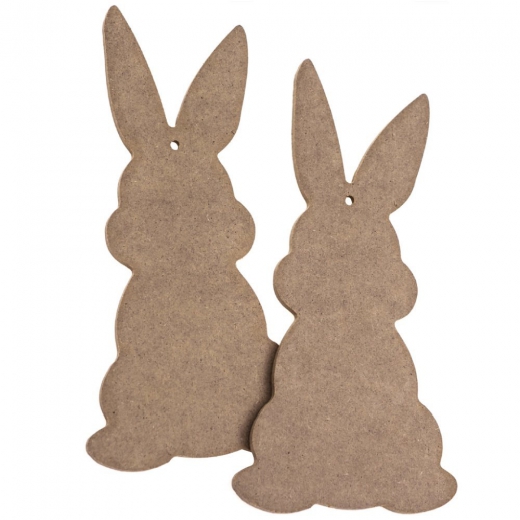 Dp craft mdf base rabbits 20cm 2pcs
