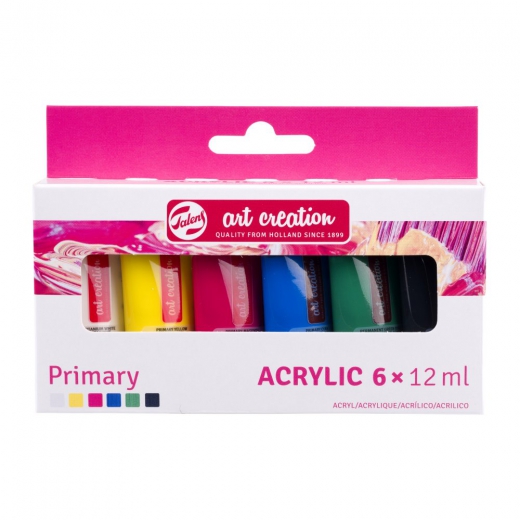 Talens art creation primary set of acrylic paints 6x12ml