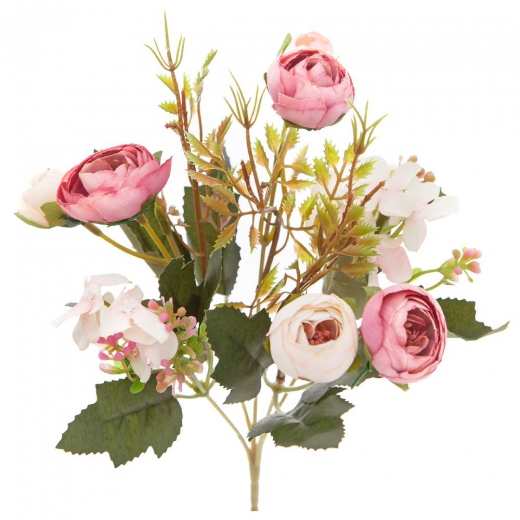 Dp craft bouquet of pink camellias 29 cm