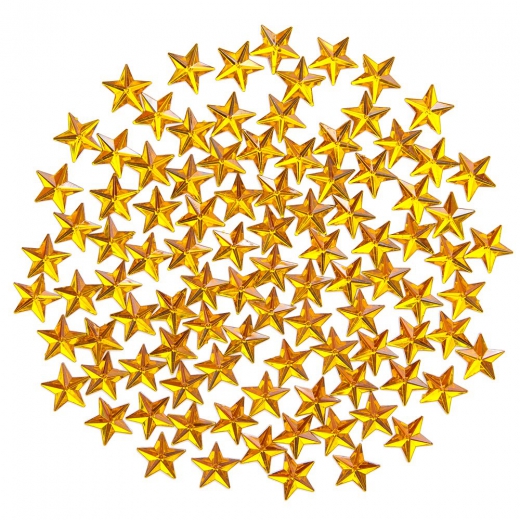 DP Craft crystals gold stars 100pcs