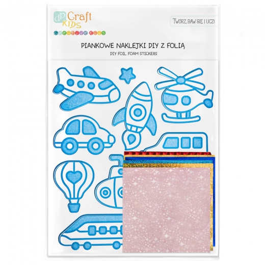 Dp Craft foam diy stickers in vehicles with foil 10 pcs