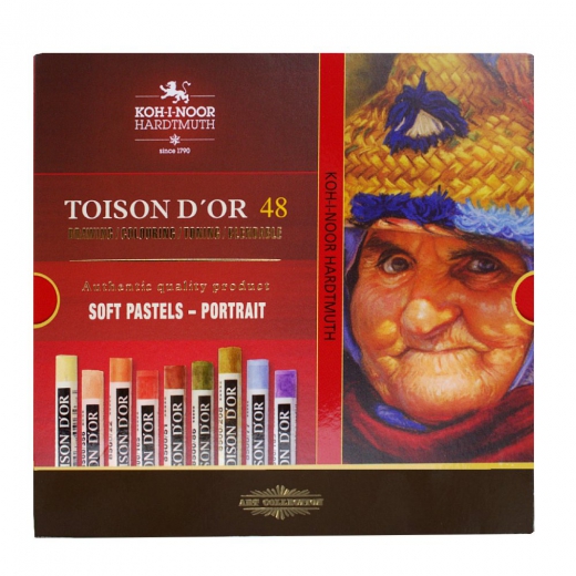 Koh-i-noor toison dor portrait set of pastels 48pcs