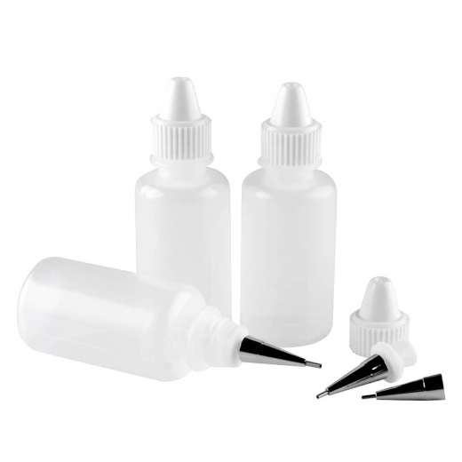 Sinoart empty plastic bottles with applicator 3×15ml