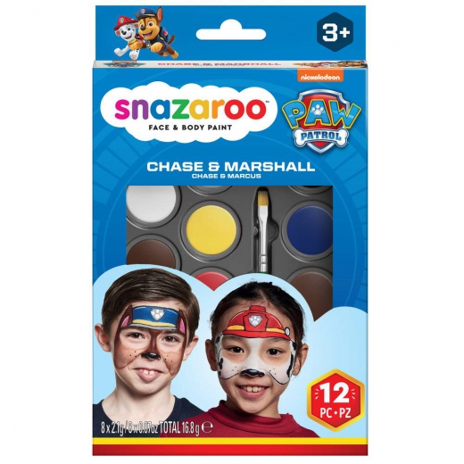 Snazaroo chase & marshall psi patrol zestaw farb
