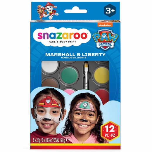 Snazaroo marshall & liberty psi patrol zestaw farb